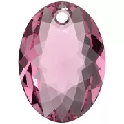 Pendente PureCrystal 6438 Elliptic Cut Pendant 16 mm - Rose x1