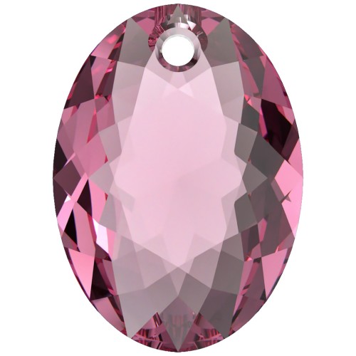 Pendente PureCrystal 6438 Elliptic Cut Pendant 16 mm - Rose x1