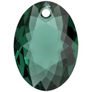 Pendente PureCrystal 6438 Elliptic Cut Pendant 16 mm - Emerald x1