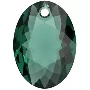 Pendente PureCrystal 6438 Elliptic Cut Pendant 16 mm - Emerald x1