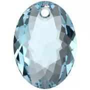Pendente PureCrystal 6438 Elliptic Cut Pendant 16 mm - Aquamarine x1