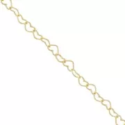 Catena a cuore 2,8 mm - Gold filled x20cm