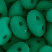 SuperDuo 2,5x5 mm Neon Smeraldo scuro Mat x10g