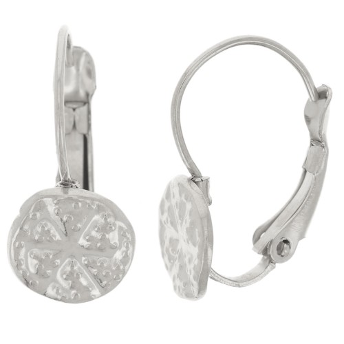 Monachelle 17 mm - Modello irregolare Sand dollar - Acciaio inossidabile 304L x2