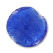 Bombata foglia argento mm. 20 Sapphire x1|raw }}