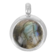 Pendente per cabochon a fondo piatto da 6 mm - Acciaio inossidabile 304L x1