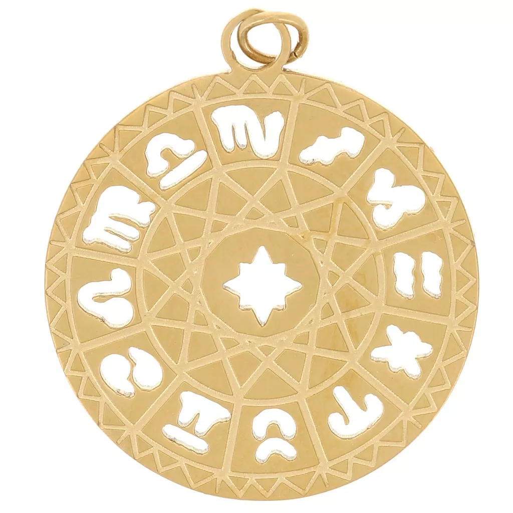 PAMTIER Collana Con Ciondolo 12 Segni Zodiacali In Acciaio Inox, Gioiello Uomo Donna, Idea Regalo Compleanno Natale