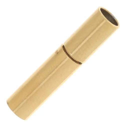 Chiusura a baionetta per cordone da 3 mm - Acciaio inox 304L dorato x1