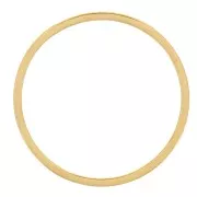 Anelli di montaggio e tessitura con cerchio da 16 mm - acciaio inossidabile 304L Dorato x20