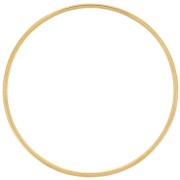 Anelli di montaggio e intreccio circolari da 30 mm - Acciaio inossidabile 316L Dorato x10