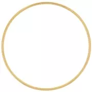 Anelli di montaggio e intreccio circolari da 30 mm - Acciaio inossidabile 316L Dorato x10