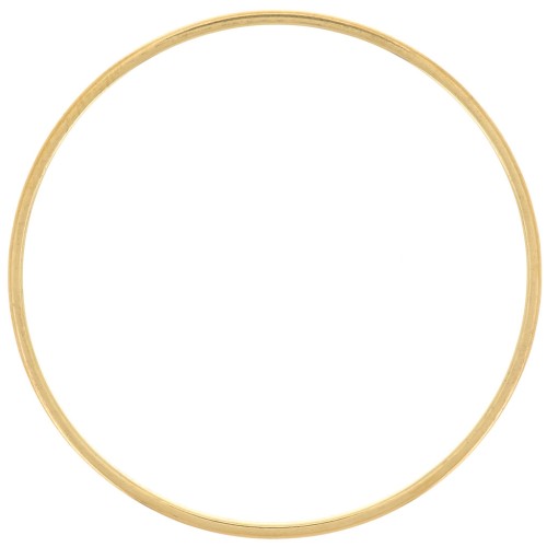 Anelli di montaggio e intreccio circolari da 30 mm - Acciaio inossidabile 316L Dorato x10