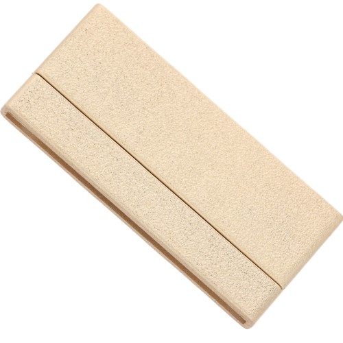 Chiusura magnetica da 54 mm per lacci da 2 mm - Dorato effetto diamante x1