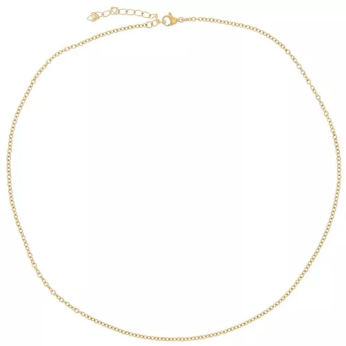 Girocollo maglia forzatina 2 mm - Acciaio inossidabile 304L dorato x46cm