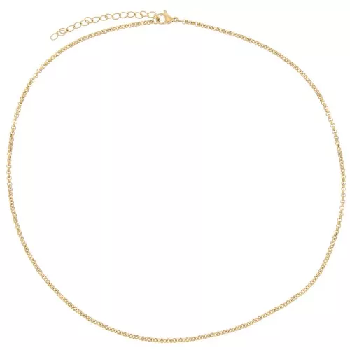 Maglia Jaseron 2,1 mm - Acciaio inossidabile 304L dorato x46cm