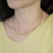 Maglia Jaseron 2,1 mm - Acciaio inossidabile 304L dorato x46cm