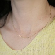 Girocollo da 1,4 mm - Acciaio inossidabile 304L dorato x46cm