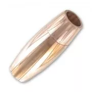 Chiusura magnetica per cordoni 6mm in Acciaio Inox Rorato rosa x1