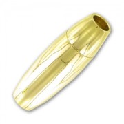 Chiusura magnetica per cordoni 4mm in Acciaio Inox dorato x1|raw }}