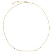 Collana a giro collo in maglia Fantaisie da 1,5 mm - Acciaio inossidabile 304L Dorato x 41 cm