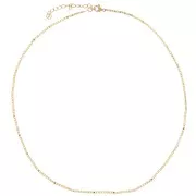 Collana a giro collo in maglia Fantaisie da 1,5 mm - Acciaio inossidabile 304L Dorato x 41 cm