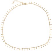 Girocollo maglia gourmette 6,8 mm - Acciaio inox 304L dorato x46cm|raw }}