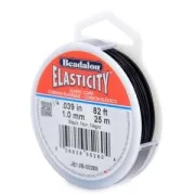 Elasticità 1 mm - Nero x25m