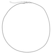 Girocollo maglia corda 2 mm - Acciaio inox 304L x46cm|raw }}