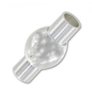 Chiusura magnetica per cordoni 4mm argentato x1