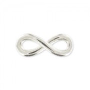 Separatore infinito mm. 15x6 Placcatura argento antico x1