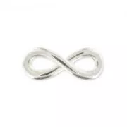 Separatore infinito mm. 15x6 Placcatura argento antico x1