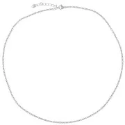 10 girocolli maglia forzatina 2 mm - acciaio inox 304L x46cm