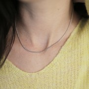 10 girocolli maglia gourmette da 2,2 mm - Acciaio inox 304L x46cm