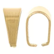 Gancio da 7 mm senza anello - acciaio inox 304L dorato x5