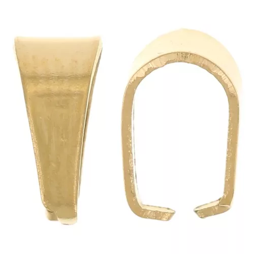Gancio da 7 mm senza anello - acciaio inox 304L dorato x5