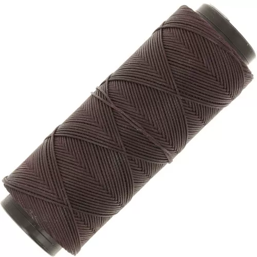 Filo di poliestere cerato piatto Slam Cord per micro macramè 0,8 mm - Bordeaux x100m