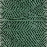 Filato piatto in poliestere cerato Slam Cord per micro macramè 1 mm - Verde bosco x100m