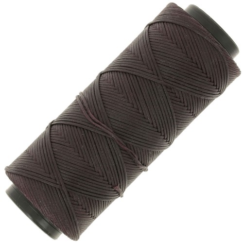 Filo di poliestere cerato piatto Slam Cord per micro macramè 1 mm - Bordeaux x100m