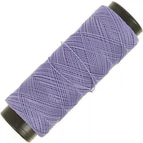Filato piatto in poliestere cerato Slam Cord per micro macramè 0,6 mm - Ametista x100m