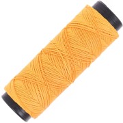 Filo di poliestere cerato piatto Slam Cord per micro macramè 0,6 mm - Giallo x100m