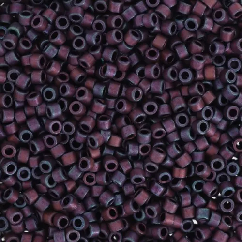 Miyuki Delica 11/0 DB0312 -  Mat Metallic Dark Raspberry Iris x8g
