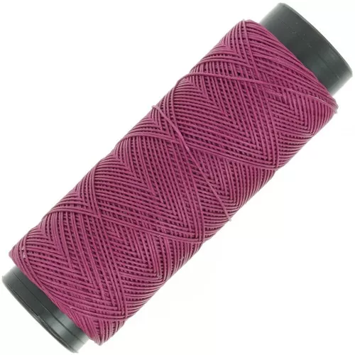 Filo di poliestere cerato piatto Slam Cord per micro macramè 0,6 mm - Magenta x100m