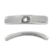 Separatore arco di cerchio 19 mm Placcatura argento antico x4