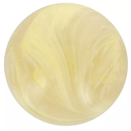 Perle di resina traslucida da 14 mm - Giallo chiaro marmorizzato x6