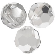 Perline sfaccettate rotonde Preciosa - Round Bead 6 mm - Crystal Labrador Half x6