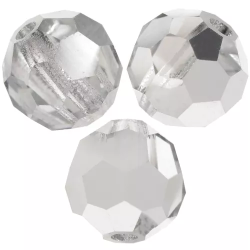 Perline sfaccettate rotonde Preciosa - Round Bead 6 mm - Crystal Labrador Half x6