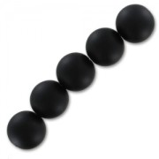 Perline rotonde da 12 mm in pietra semipreziosa Onyx Black Matte x1|raw }}