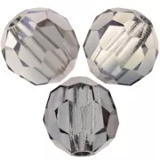 Perline sfaccettate rotonde Preciosa - Round Bead 6 mm - Crystal Valentinite x6