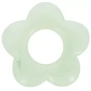 Lichen - Pendentif fleur 21 mm en résine translucide - Lichen marbré x1 Pendentif fleur 21 mm en résine translucide - Lichen marbré x1