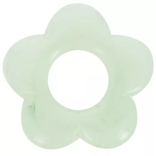 Pendente fiore da 21 mm in resina traslucida - Lichene marmorizzato x1